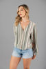 Imagen de Blusa Rayon Manga Larga Print Rayas      ( Exclusivo pagina )