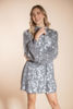 Imagen de Vestido Lentejuelas, Cuello Alto, Manga Larga    (Exclusivo Pagina)