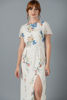 Imagen de Vestido Lapiz Abertura Falda, Print Flores    (Exclusivo Pagina)
