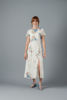 Imagen de Vestido Lapiz Abertura Falda, Print Flores    (Exclusivo Pagina)