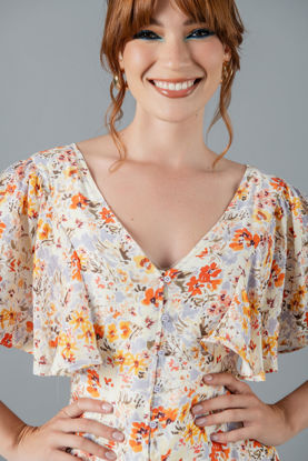 Imagen de Vestido Cuello V En Rayon Print Floral         (Exclusivo Pagina)