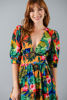 Imagen de Vestido Cuello V, Print Tropical          (Exclusivo Pagina)