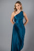 Imagen de Vestido Satin Plisado Un Hombro