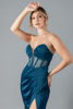 Imagen de Vestido En Satin Straple, Estilo Corse     (Exclusivo Pagina)