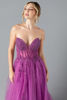 Imagen de Maxi Dress, Straple, Abalorios,  Falda Amplia En Tull