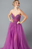 Imagen de Maxi Dress, Straple, Abalorios,  Falda Amplia En Tull
