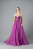 Imagen de Maxi Dress, Straple, Abalorios,  Falda Amplia En Tull