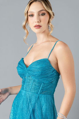 Imagen de Maxi Dress Brillo, Tirantes, Espalda Descubierta    (Exclusivo Pagina)