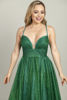 Imagen de Maxi Dress, Brillo Tirantes, Falda Amplia     (Exclusivo Pagina)