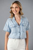 Imagen de Camisera Denim Manga Corta