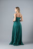 Imagen de Maxi Dress Tirantes Brillo, Abertura Falda.     (Exclusivo de Pagina)