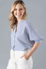 Imagen de Blusa Rayas Cuello Chino