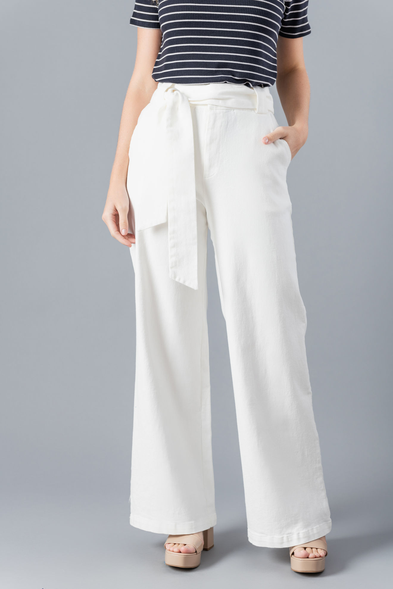 Imagen de Pantalon Talle Alto, Con Tira Cintura     ( Exclusivo Pagina)