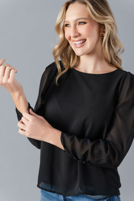 Imagen de Blusa Mangas Trasparentes ( Exclusivo de Pagina )