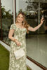 Imagen de Vestido En Lino Estampado, Detalle Espalda    ( Exclusivo Pagina)