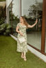 Imagen de Vestido En Lino Estampado, Detalle Espalda    ( Exclusivo Pagina)