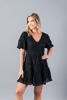 Imagen de Vestido Cuello V, Mangas Balloon     (Exclusivo Pagina)
