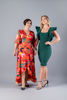 Imagen de Vestido En Satin Cruzado, Estampado   (Exclusivo Pagina)
