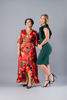 Imagen de Vestido En Satin Cruzado, Estampado   (Exclusivo Pagina)