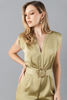 Imagen de Jumpsuit En Satin Cuello V Con Cinturon