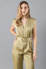 Imagen de Jumpsuit En Satin Cuello V Con Cinturon