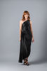 Imagen de Vestido Satin Plisado Un Hombro