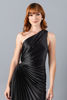 Imagen de Vestido Satin Plisado Un Hombro