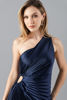 Imagen de Vestido Satin Plisado Un Hombro