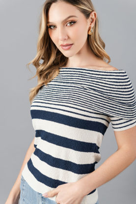 Imagen de Blusa Off Shoulder Rayas     ( Exclusiva Pagina)