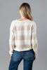 Imagen de Blusa-Sweater  Cuello V,  Rayas Botones    (Exclusivo Pagina)