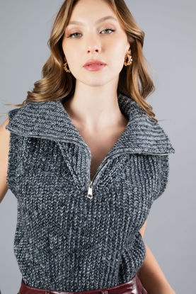 Imagen de Blusa Sweater Zipper Frente