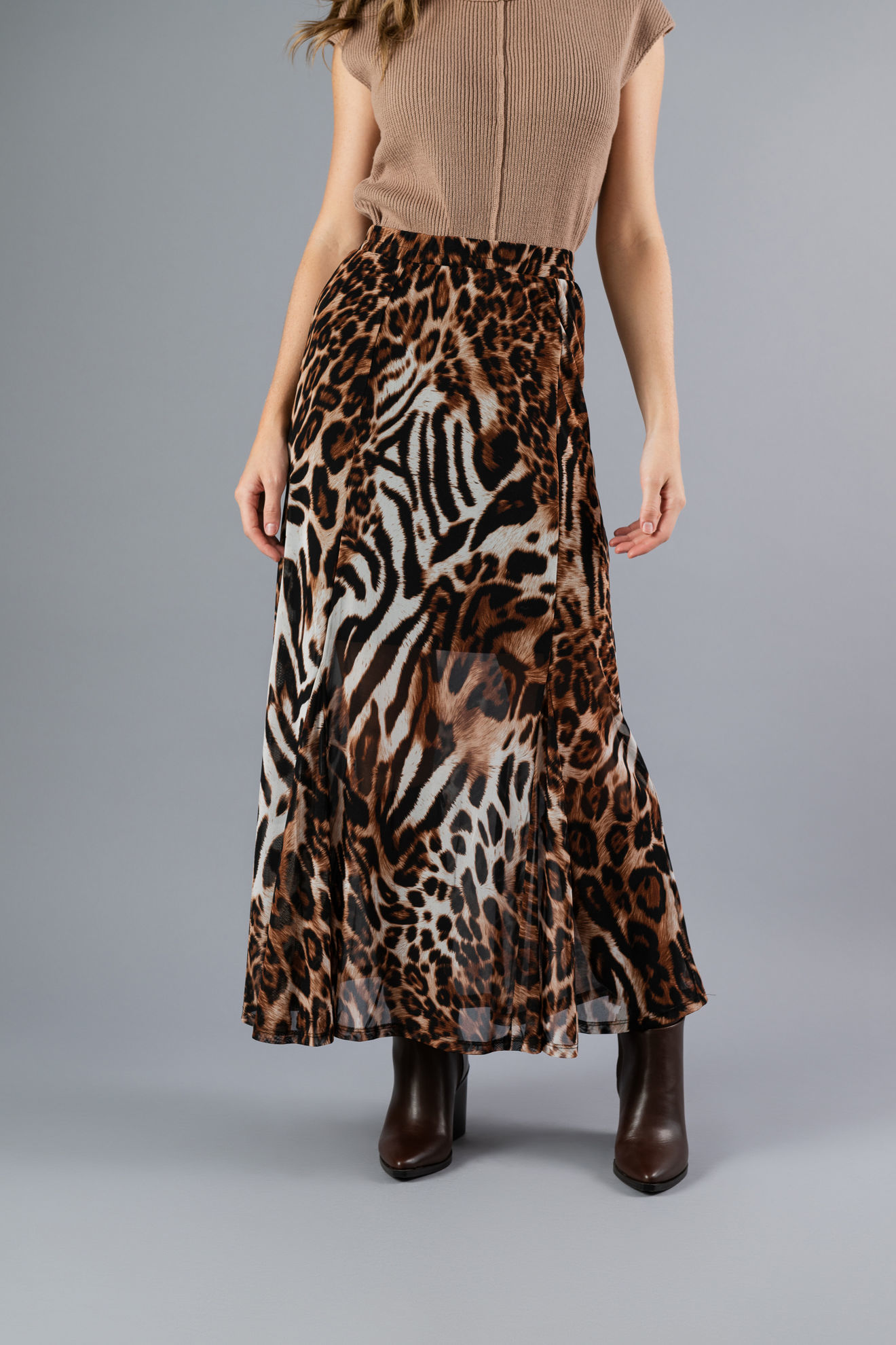 Imagen de Falda Larga Animal Print    ( Exclusiva Pagina)