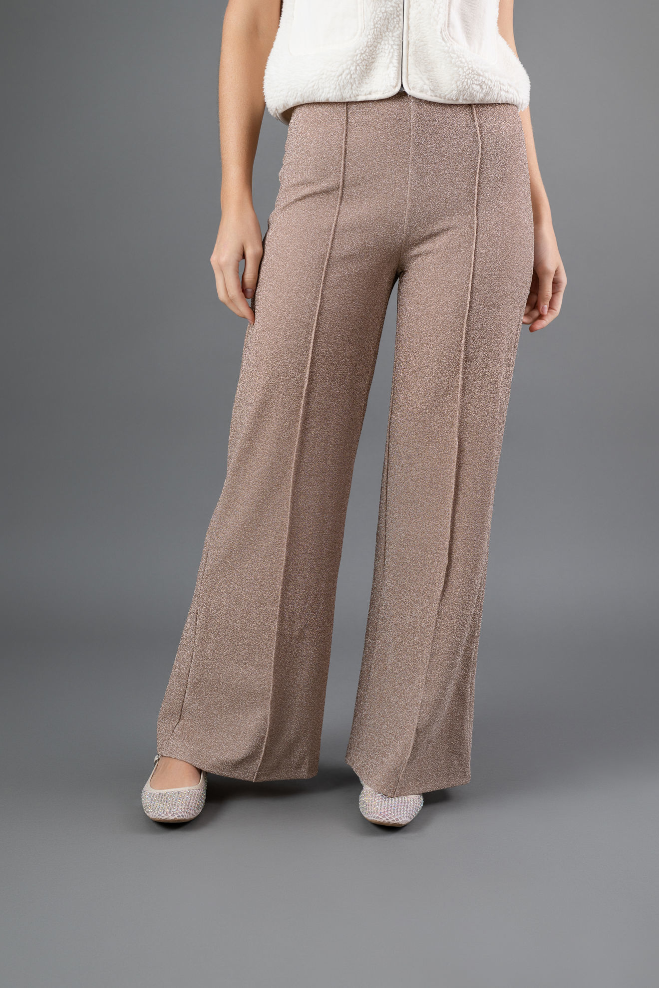 Imagen de Pantalon Con Brillo Pierna Ancha