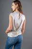 Imagen de Blusa Cuello Alto, Brillo Sin Mangas