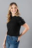 Imagen de Blusa T Shirt Detalle Flores Mangas     ( Exclusivo Pagina)