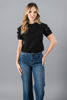 Imagen de Blusa T Shirt Detalle Flores Mangas     ( Exclusivo Pagina)