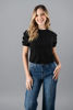 Imagen de Blusa T Shirt Detalle Flores Mangas     ( Exclusivo Pagina)