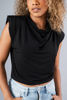Imagen de Blusa Cuello Bobo Hombreras.      (Exclusivo Pagina)