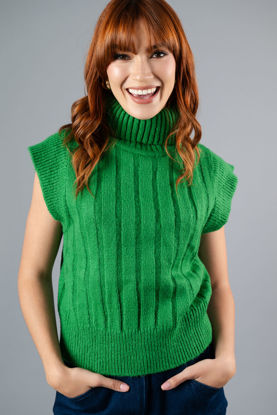 Imagen de Blusa Tejida, Cuello Tortuga Sin Mangas      ( Exclusivo pagina )