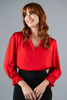 Imagen de Blusa satin Cuello V, Manga 3/4    (Exclusiva Pagina)