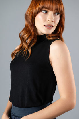 Imagen de Blusa Cuello Alto Sin Mangas   ( Exclusivo Pagina)
