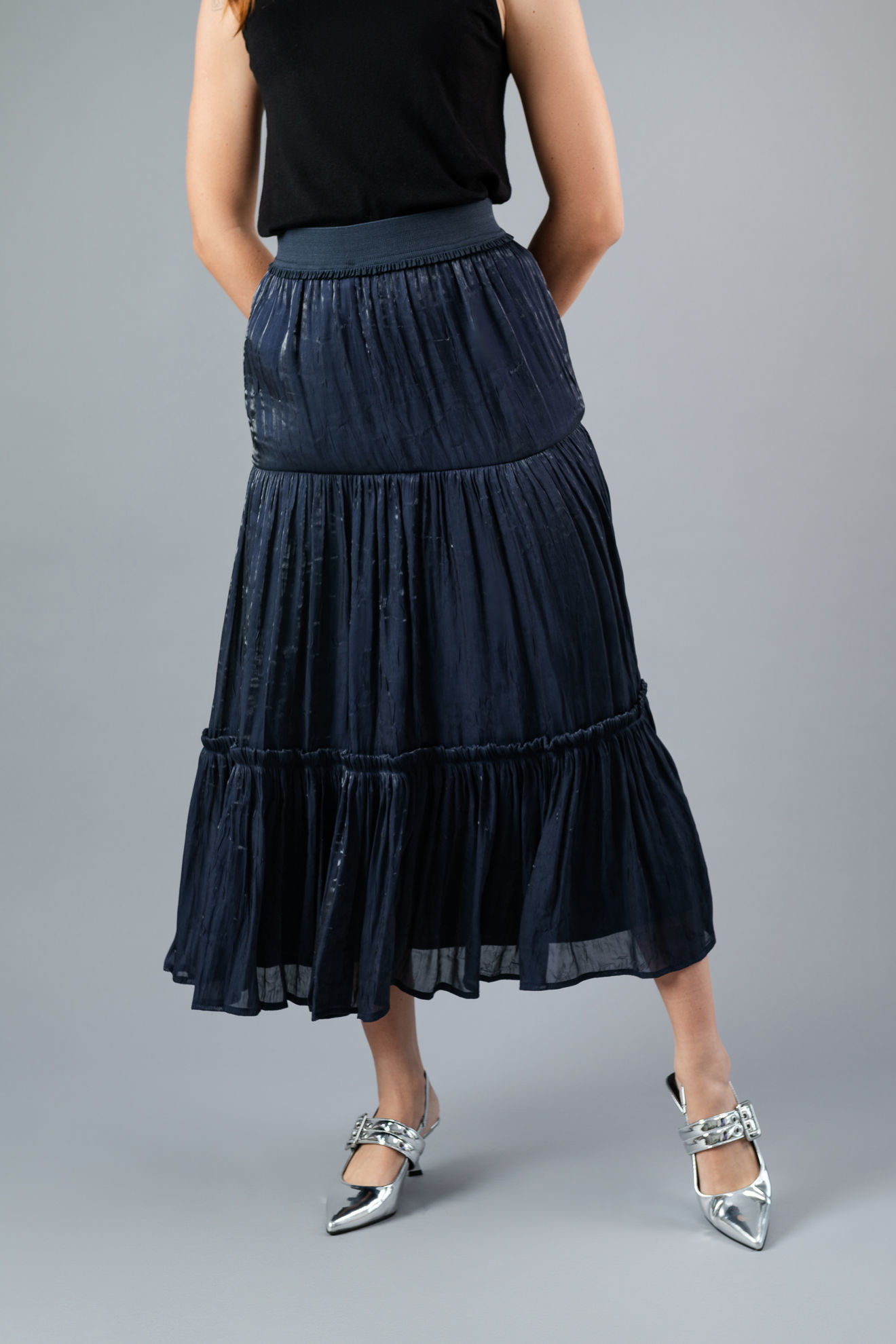 Imagen de Falda Larga Brillo   ( Exclusivo Pagina)