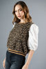 Imagen de Blusa Animal Print, Mangas Blancas