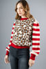 Imagen de Sweater Animal Print Mangas Rayas