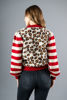 Imagen de Sweater Animal Print Mangas Rayas