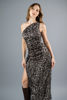 Imagen de Vestido Un Hombro En Animal Print