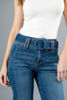 Imagen de High Rise, Wide Leg Denim Con Cinturon