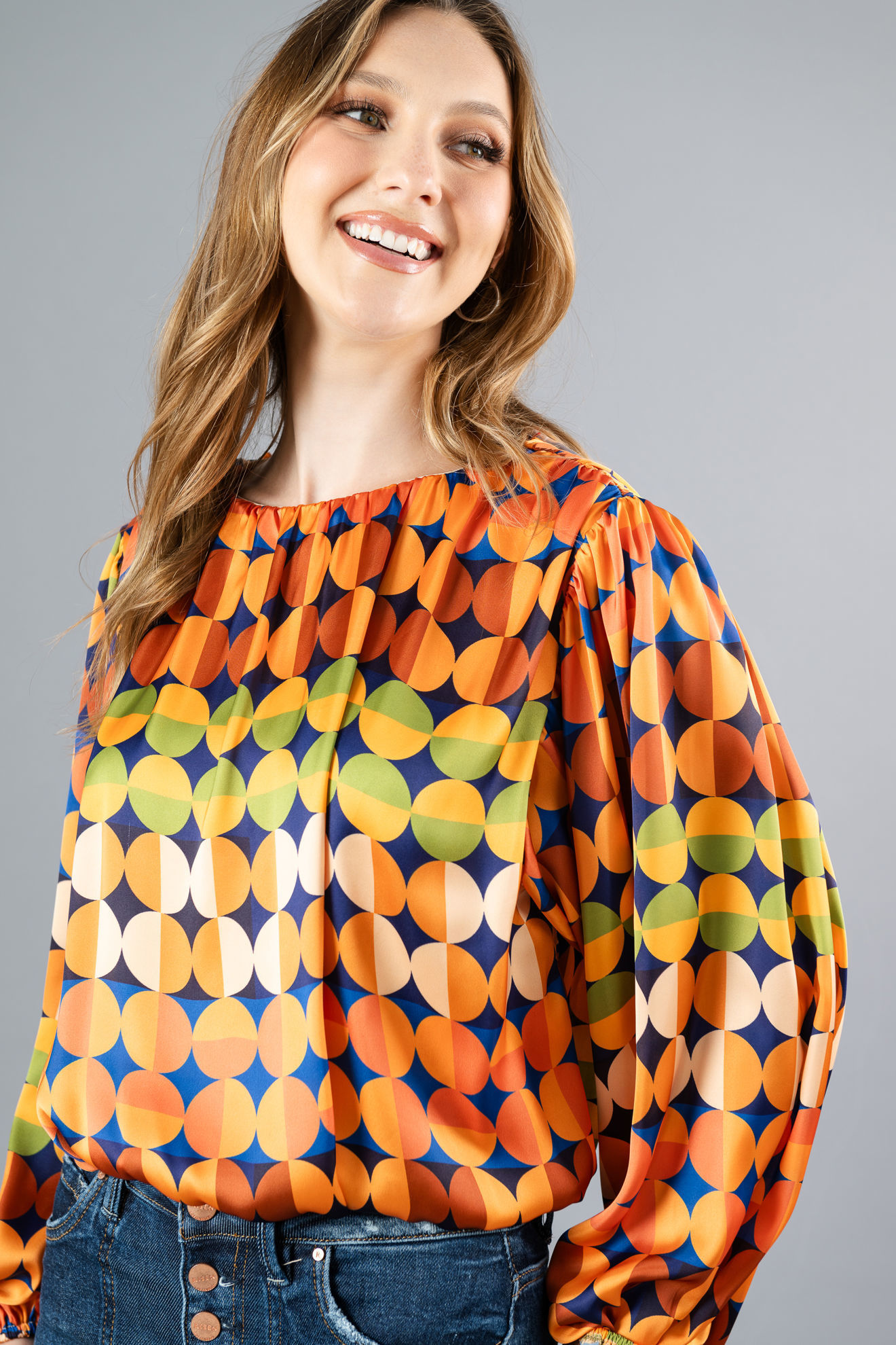 Imagen de Blusa Manga Larg En Satin     (Exclusiva Pagina)