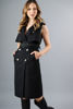 Imagen de Vestido Cruzado, Botones, Sin Mangas    ( Exclusivo Pagina )