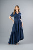 Imagen de Vestido Camisero Tapas Bolsillo, Falda Asimetrica (Exclusivo Pagina)